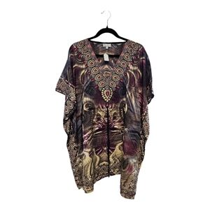 - Multicolor Bohemian Kaftan Top